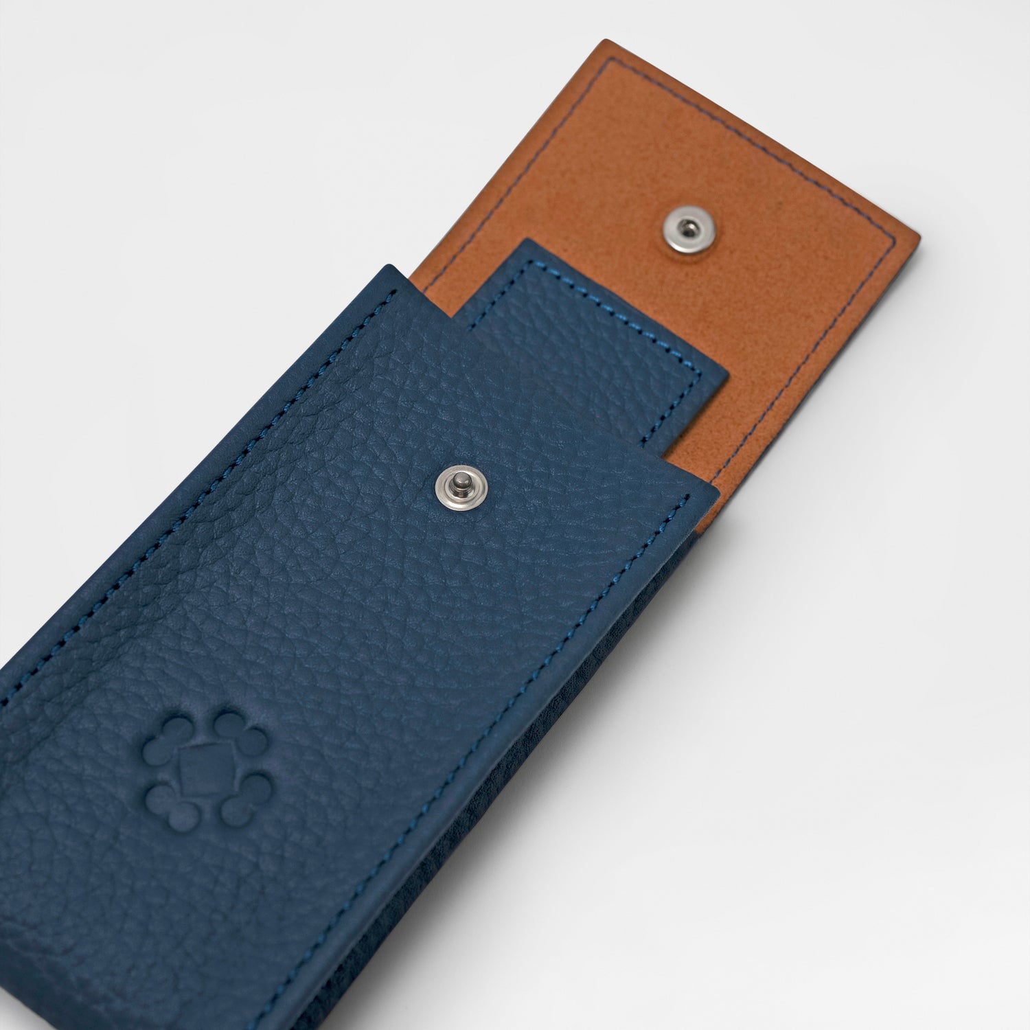 Watch Pocket - Dark Blue/Camel