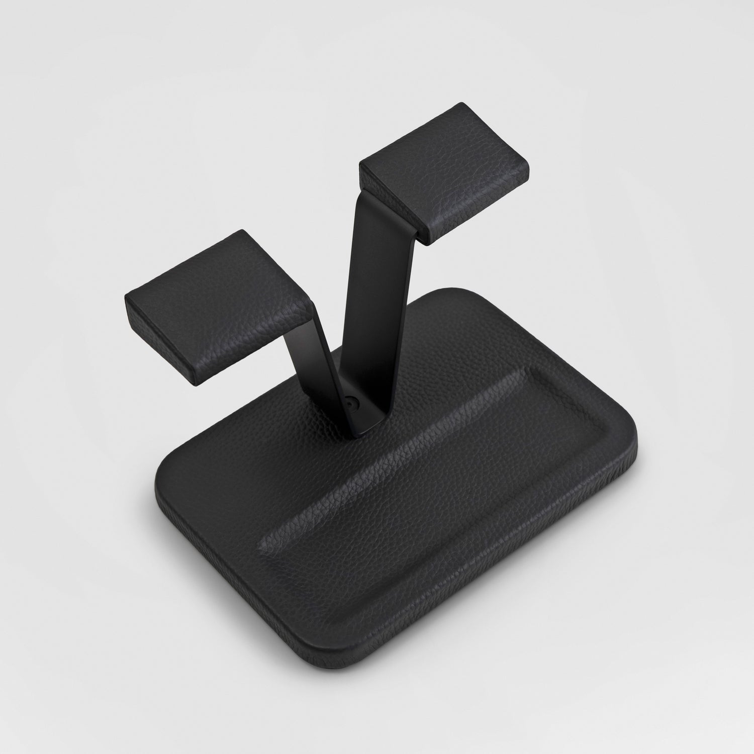 Gullwing Watch Stand Valet - Black/Black
