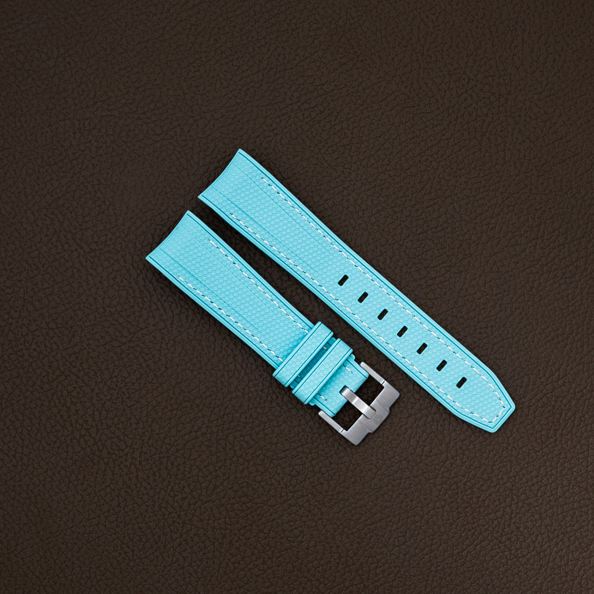 Moonswatch rubberstrap - Light Blue