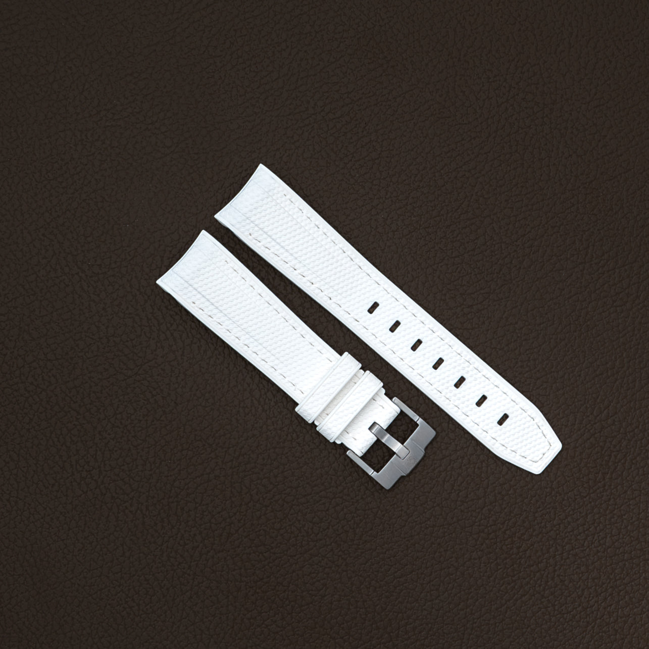 Moonswatch rubberstrap - White