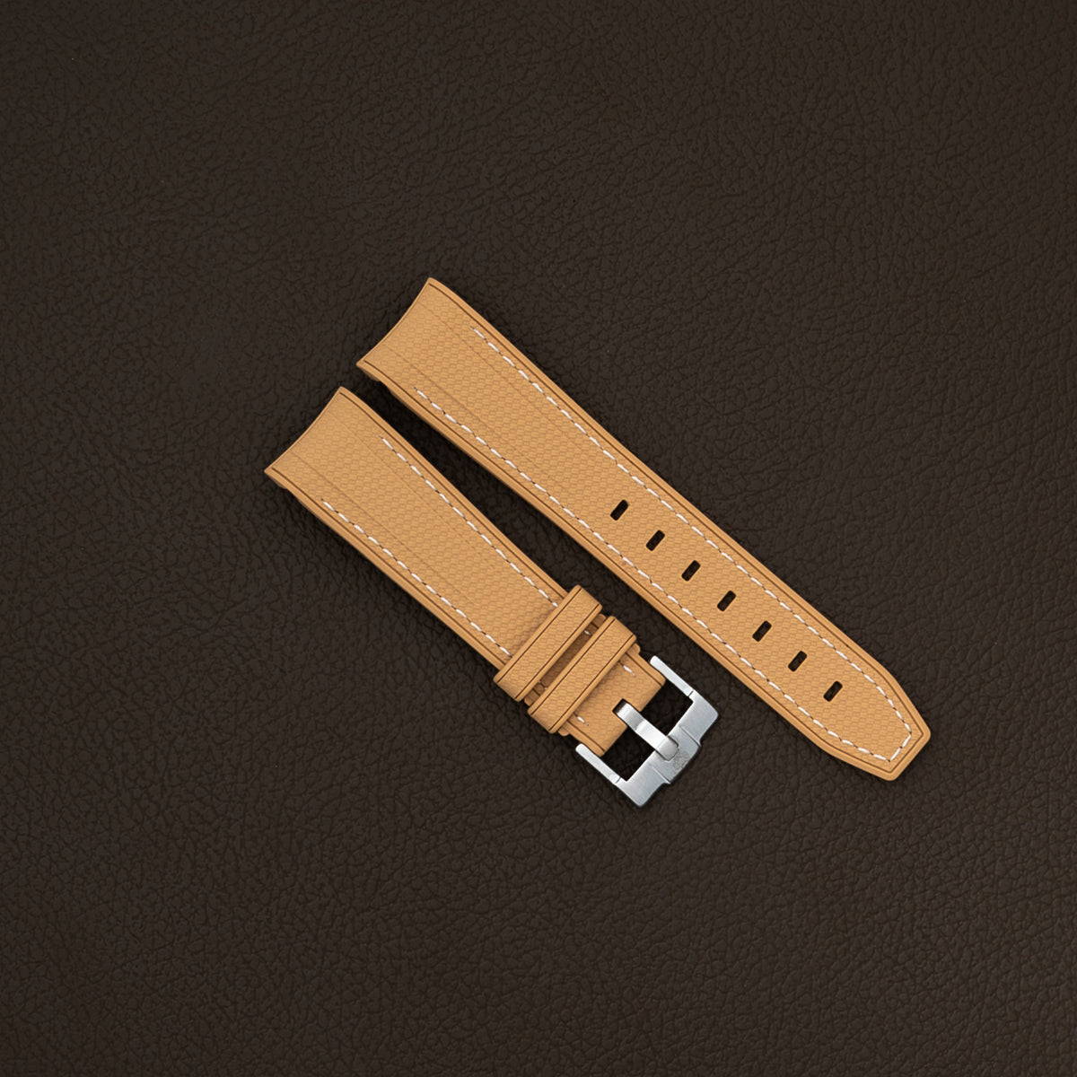 Moonswatch rubberstrap - Camel