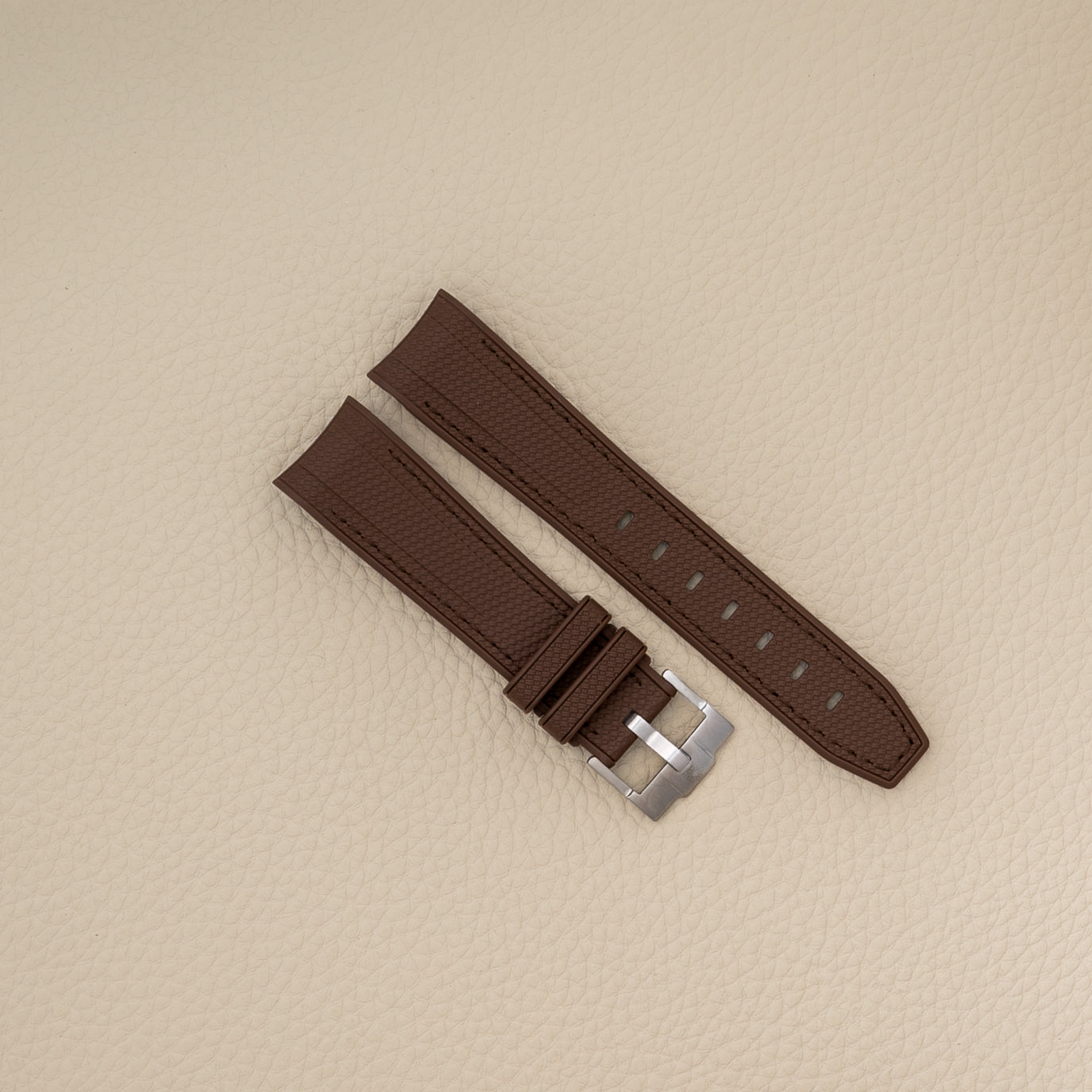 Moonswatch rubberstrap - Brown
