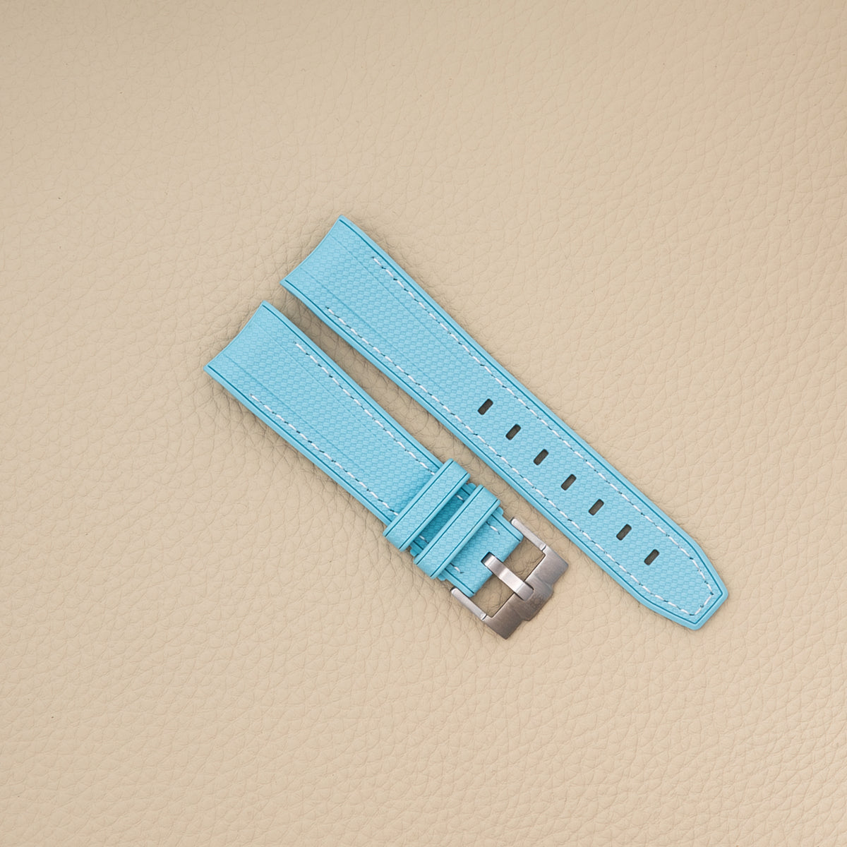 Moonswatch rubberstrap - Light Blue