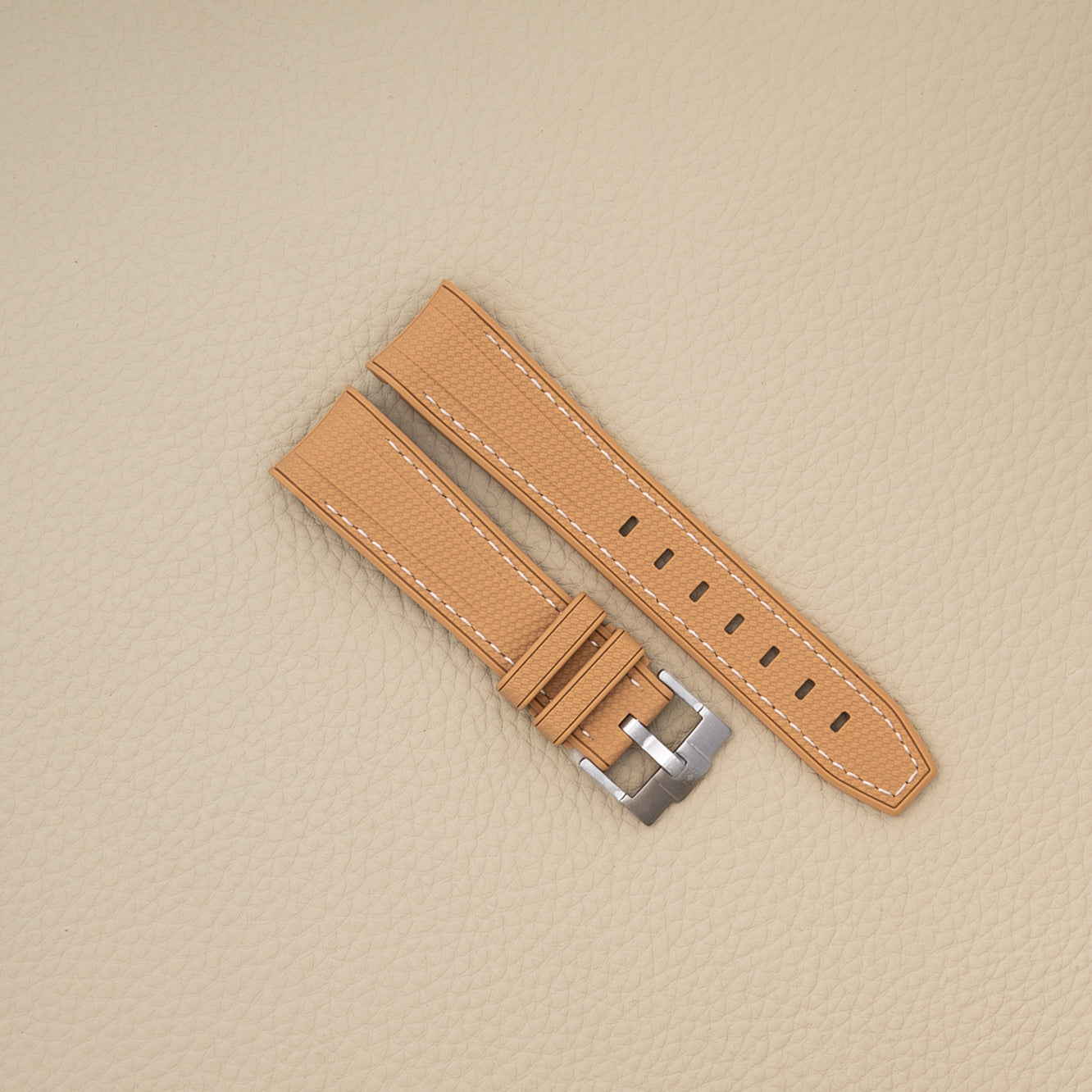 Moonswatch rubberstrap - Camel
