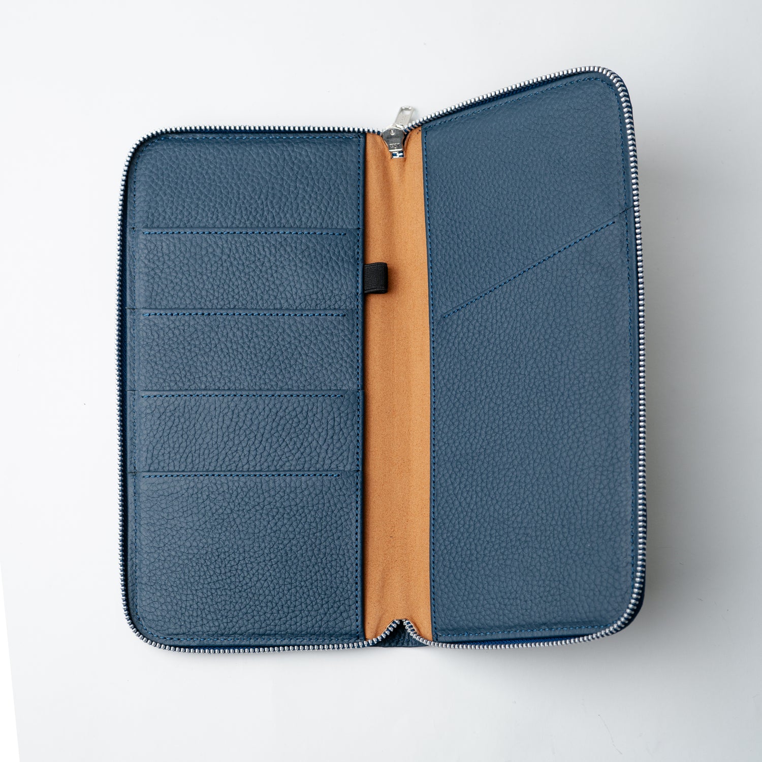 Lifestyle Travel Wallet - Dark Blue/Camel