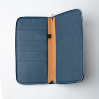 Lifestyle Travel Wallet - Dark Blue/Camel