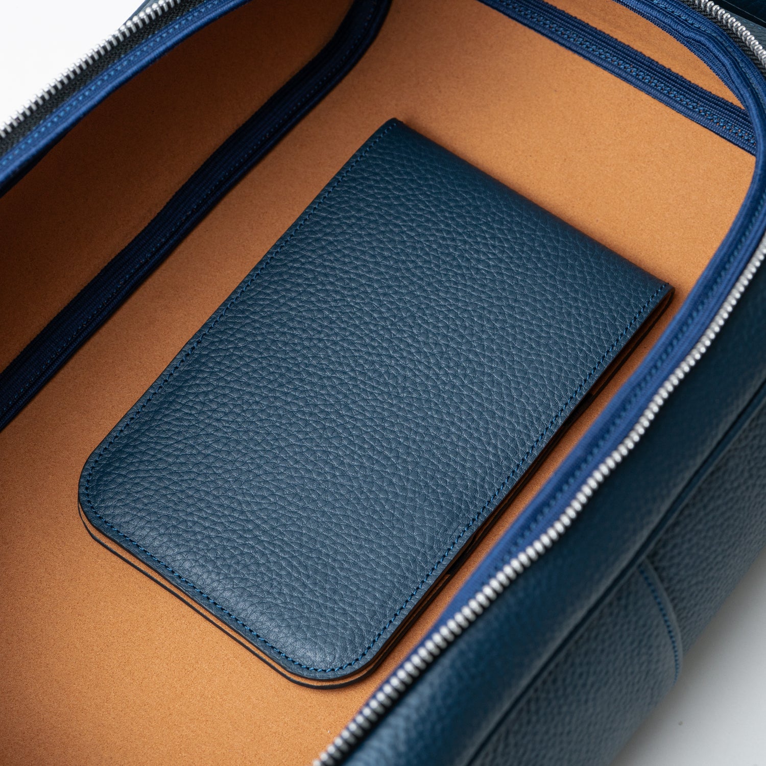 Scorecard Holder - Dark Blue/Camel