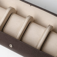 Watch Roll 4 - Brown/Cream
