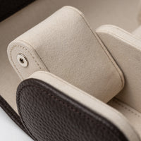Watch Roll 4 - Brown/Cream