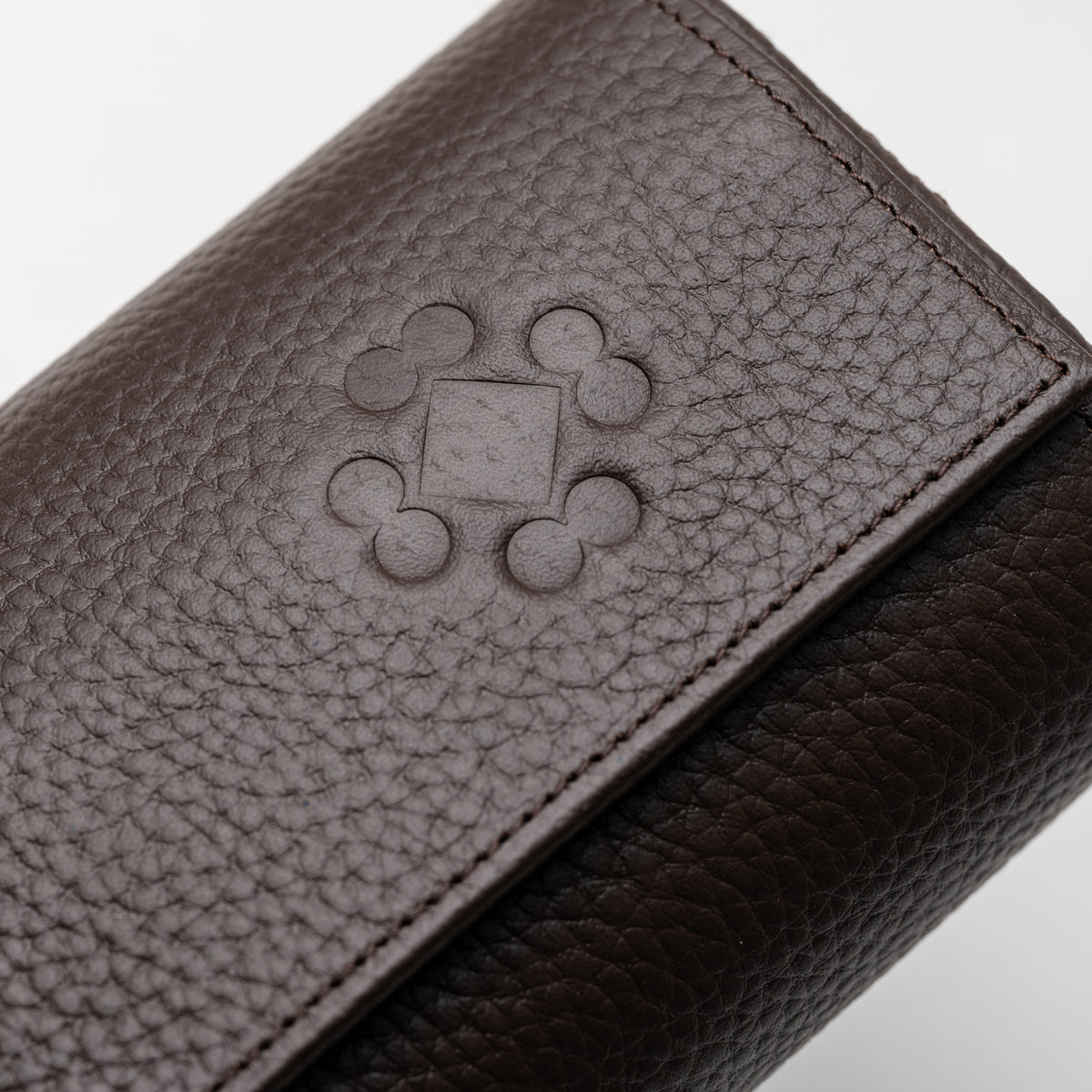 Watch Roll 4 - Brown/Cream