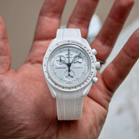 Moonswatch rubberstrap - White