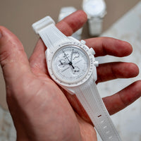 Moonswatch rubberstrap - White