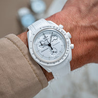 Moonswatch rubberstrap - White
