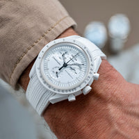 Moonswatch rubberstrap - White