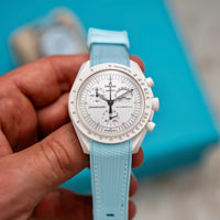 Moonswatch rubberstrap - Light Blue
