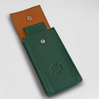 Watch Pocket - Dark Green/Camel