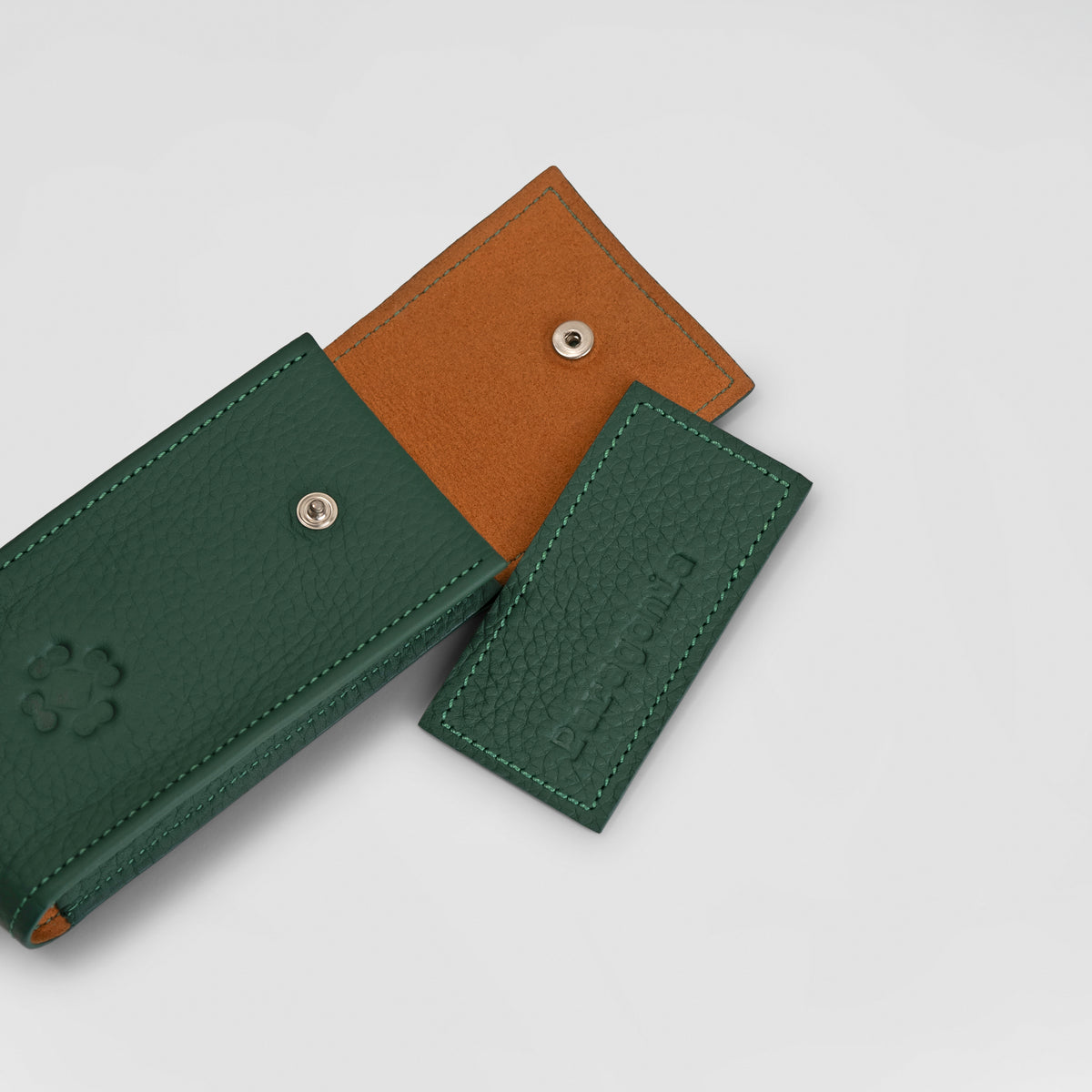Watch Pocket - Dark Green/Camel