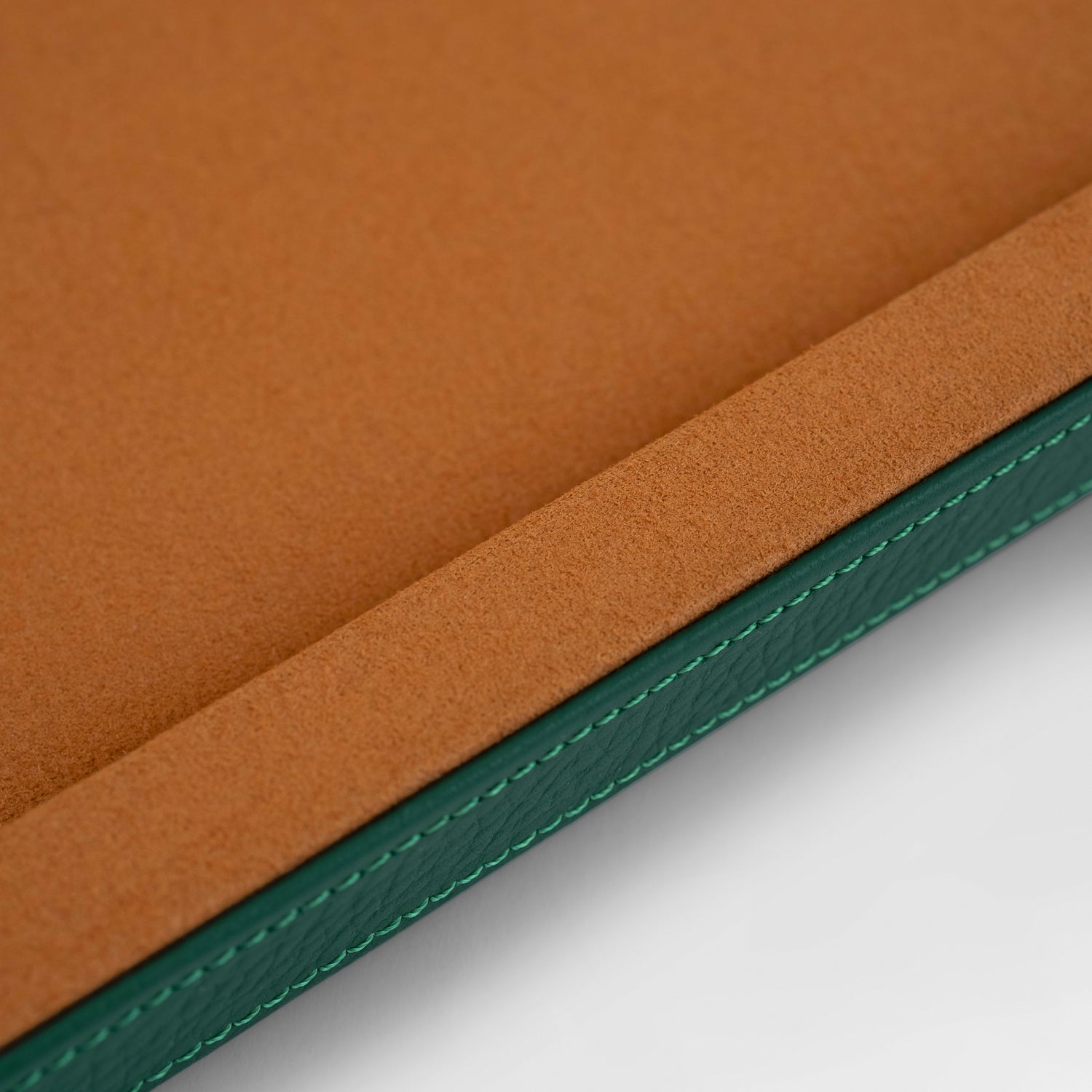 Presentation Tray - Green/Camel