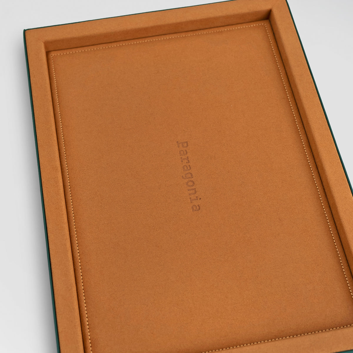Presentation Tray - Green/Camel