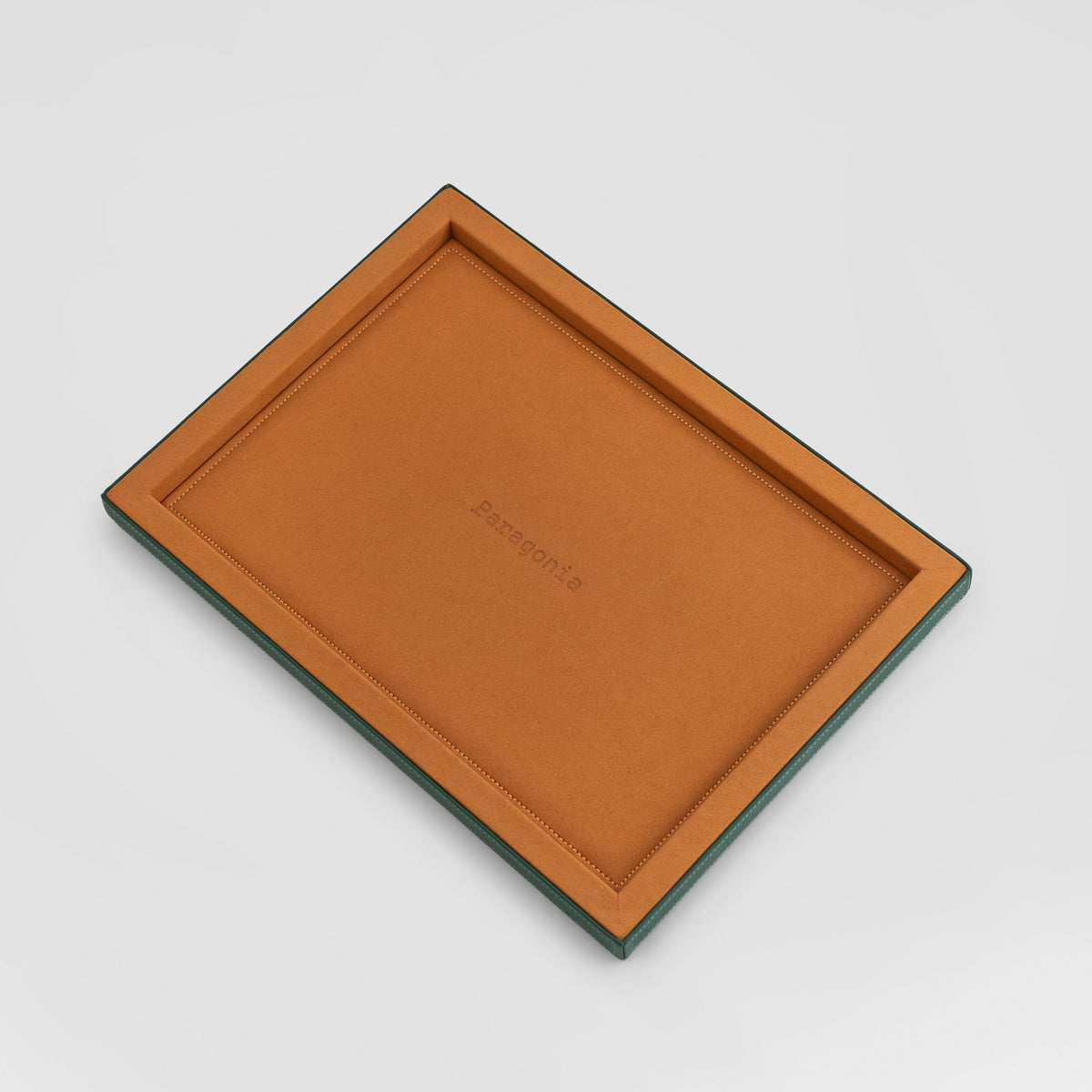 Presentation Tray - Green/Camel