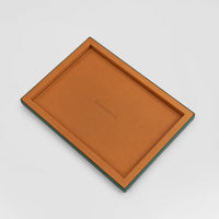 Presentation Tray - Green/Camel