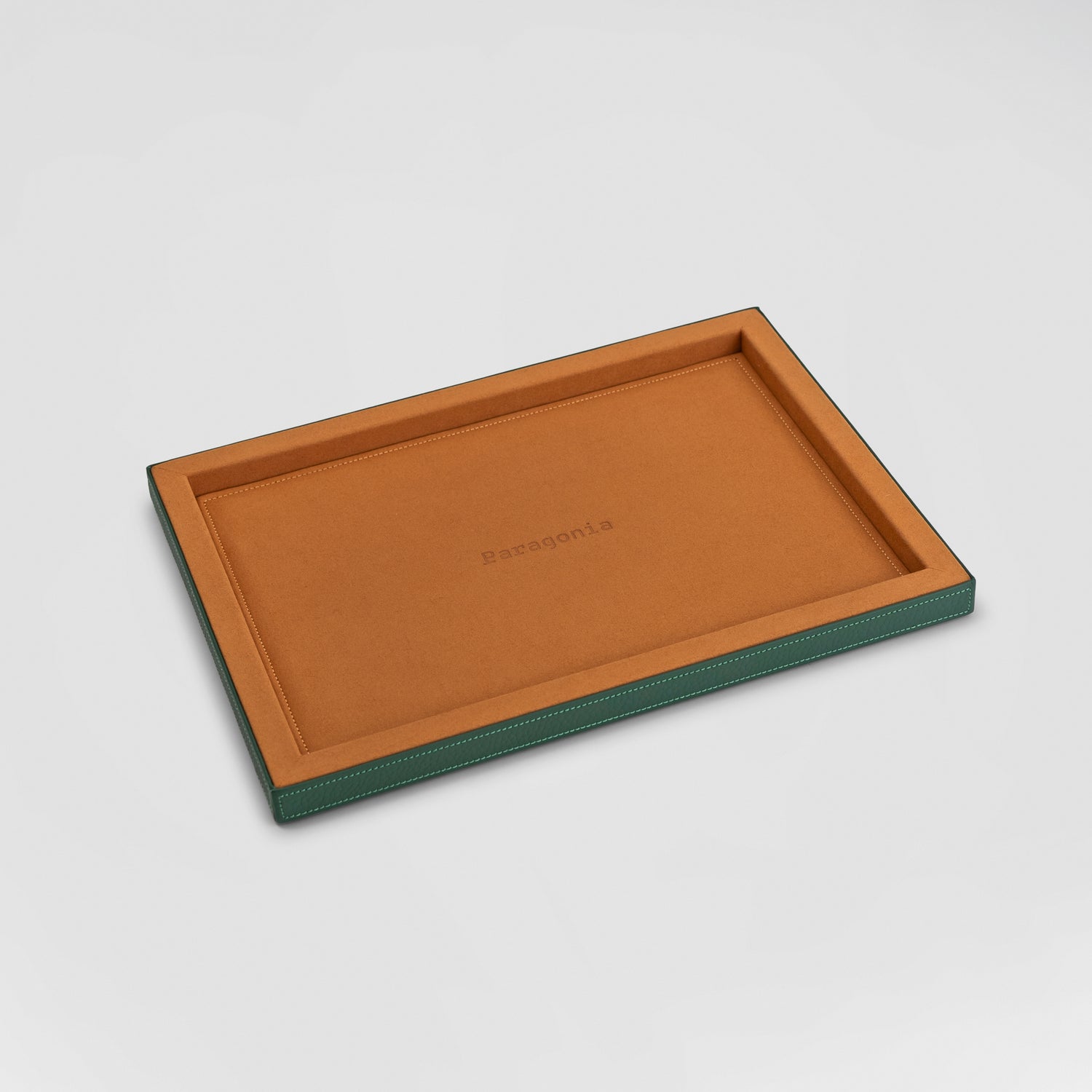 Presentation Tray - Green/Camel