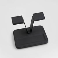Gullwing Watch Stand Valet - Black/Black
