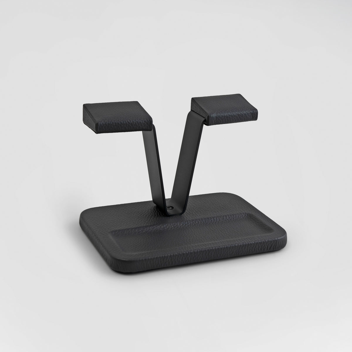 Gullwing Watch Stand Valet - Black/Black
