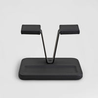Gullwing Watch Stand Valet - Black/Black