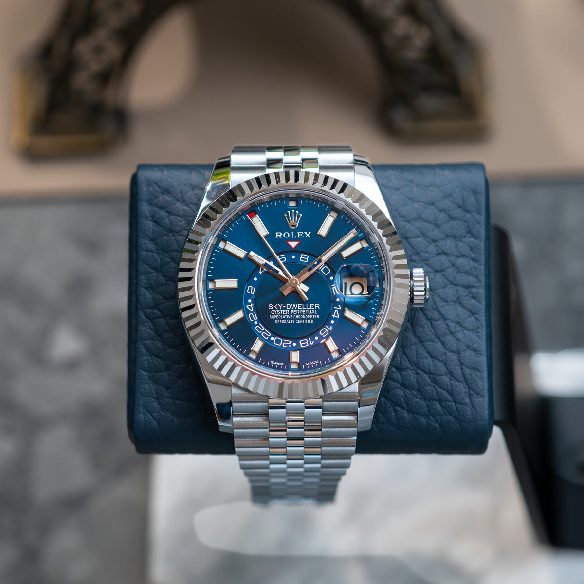 Support de montre Gullwing - Gris/Bleu